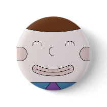 Cuboy Face On Badge buttons