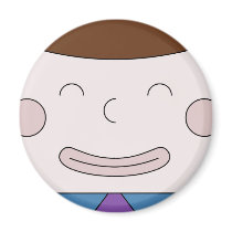 Cuboy Face On Magnet by theediblecastle Cuboy Face On Magnet