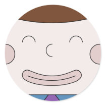 Cuboy Face On Sticker by theediblecastle Cuboy Face On Sticker