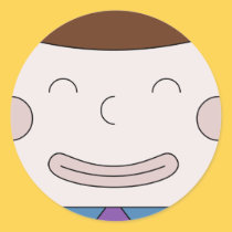 Cuboy Face On Sticker stickers