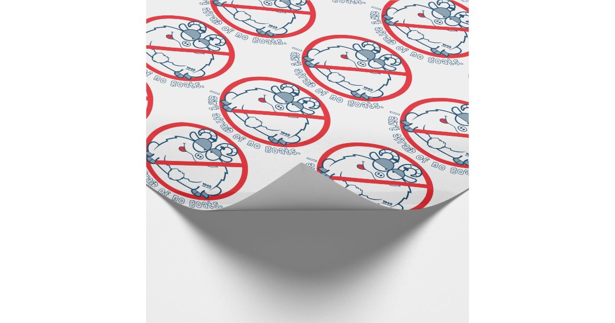 cubs chicago goat shirt wrapping paper Zazzle