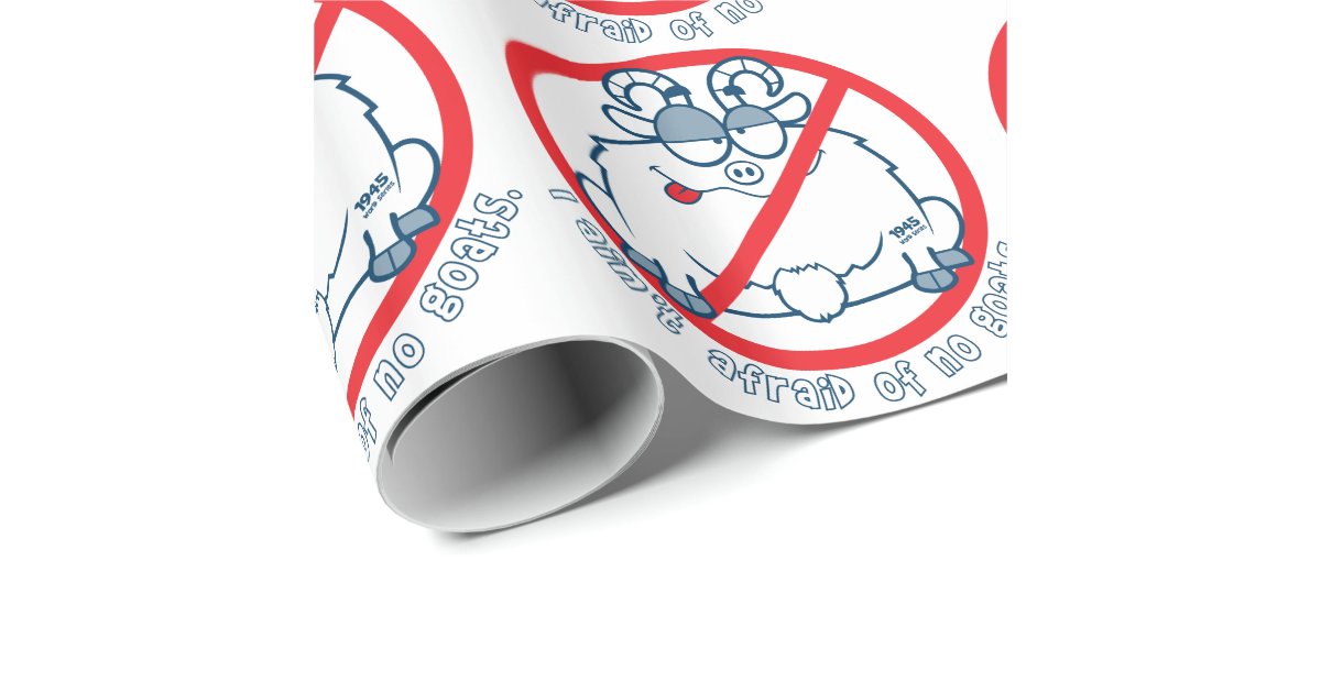 cubs chicago goat shirt wrapping paper Zazzle