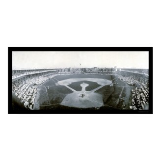 Cubs Giants Baseball Photo 1908 Poster