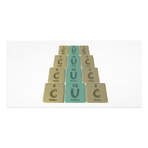 Cuc as Carbon Uranium Carbon Customized Photo Card