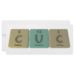 Cuc as Carbon Uranium Carbon Custom Rack Cards