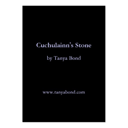 Cuchulainn's Stone Business Card Template (back side)