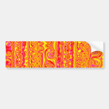 Cuckoo Abstract Swirl Bumper Sticker