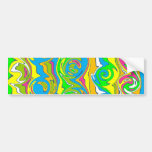Cuckoo Abstract Swirl Bumper Stickers