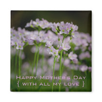 Cuckoo Flowers • Happy Mother's Day Magnet by SabineStGreetings Cuckoo Flowers • Happy Mother's Day Magnet
