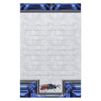Cuckoo Wasp Blue Lined Customized Stationery