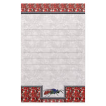 Cuckoo Wasp Red Lined Stationery Paper