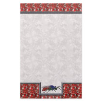 Cuckoo Wasp Red Stationery Design