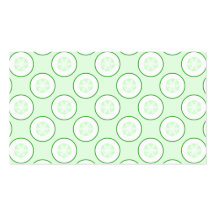 Cucumber Polka Dot Pattern. Business Card Templates