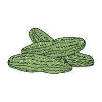 Cucumbers embroidered shirts