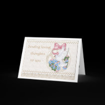 Cuddle Creek® Forget Me Not Dove Greeting Card cards