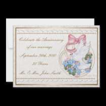Cuddle Creek® Vintage Dove Invitation invitations
