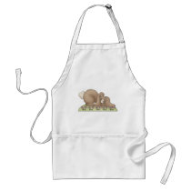 Cuddle Hoppers • Sleeping Brown Bunny aprons by CSCountryCuties Cuddle Hoppers • Sleeping Brown Bunny aprons