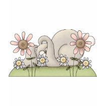 Cuddle Hoppers • Sleeping Grey Bunny t-shirts