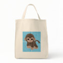 Cuddle Monkey Diaper Tote Bag by mariannegilliand Cuddle Monkey Diaper Tote Bag