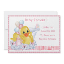 CuddleCreek® BathTimeDuck Shower Invitation