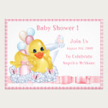 CuddleCreek® BathTimeDuck Shower Invitation invitations