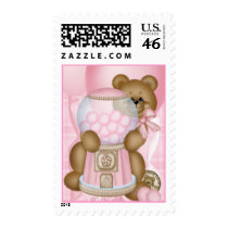 CuddleCreek® PinkBubbleGum Postage Stamp by cuddlecreekllc CuddleCreek® PinkBubbleGum Postage Stamp