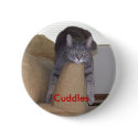 Cuddles cat Sticker buttons by iona847 Cuddles cat Sticker buttons