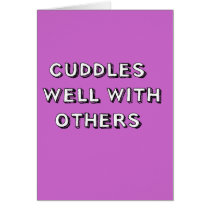 Cuddles Well With Others cards