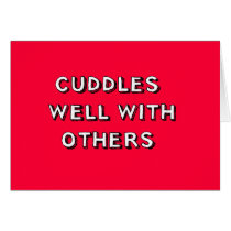 Cuddles Well With Others cards