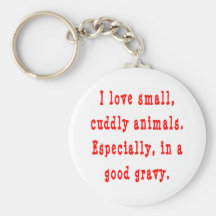 Cuddly Animals Good Gravy Keychain
