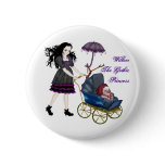 Cuddly Bacon White Button Pin