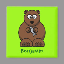 Cuddly bear magnets
