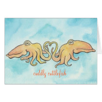 Cuddly Cuttlefish Love Greeting Cards