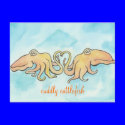 Cuddly Cuttlefish Love postcards