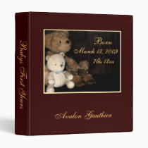 Cuddly Teddy Bears First Years Baby Album Binder