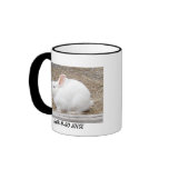 Cuddly White Bunny Mugs
