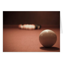 Cue Ball Greeting Cards