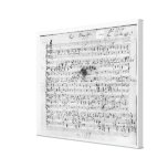 Cuenta manuscrita para el 'Trost mentido Lona Envuelta Para Galerias