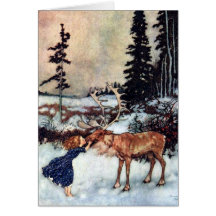 Cuento de hadas de la reina de la nieve con la tar