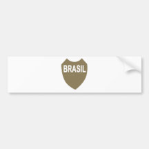 Cuerpo expedicionario brasileño etiqueta de parachoque