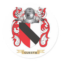 Cuesta Coat of Arms Round Stickers