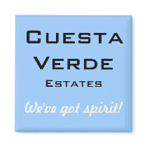 Cuesta Verde Estates Refrigerator Magnet