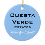Cuesta Verde Estates Christmas Ornament