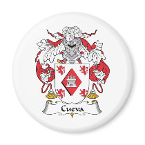 Cueva Family Crest magnets by coatsofarms Cueva Family Crest magnets