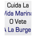 Cuida La Vida Marina O Vete A La Burger Flyer Design