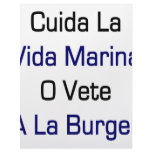 Cuida La Vida Marina O Vete A La Burger Custom Letterhead