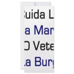 Cuida La Vida Marina O Vete A La Burger Personalized Rack Card