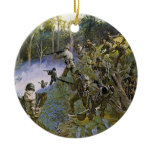 Cuidado Take Care Bushmaster with Bolo Christmas Tree Ornaments
