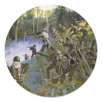 Cuidado Take Care Bushmaster with Bolo Round Stickers