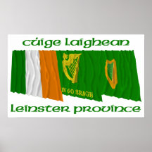 Cúige Laighean (Leinster Province) Flags Print